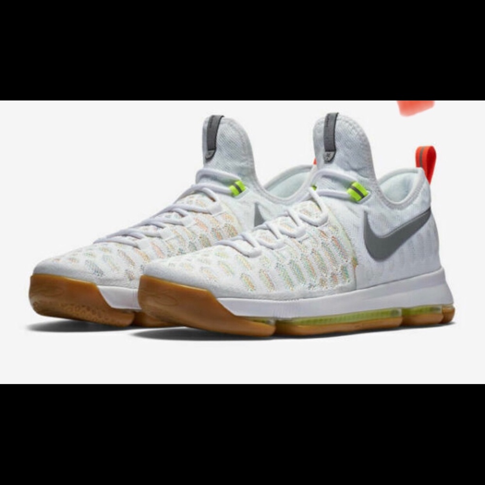 Nike Zoom KD 9 Durant Summer Pack Gum Bottom White size 8.5